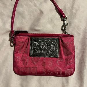 Coach Poppy Collection Pink Wristlet